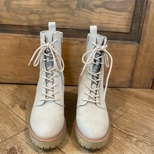 DV by Dolce Vita Cream Lace-Up Boots